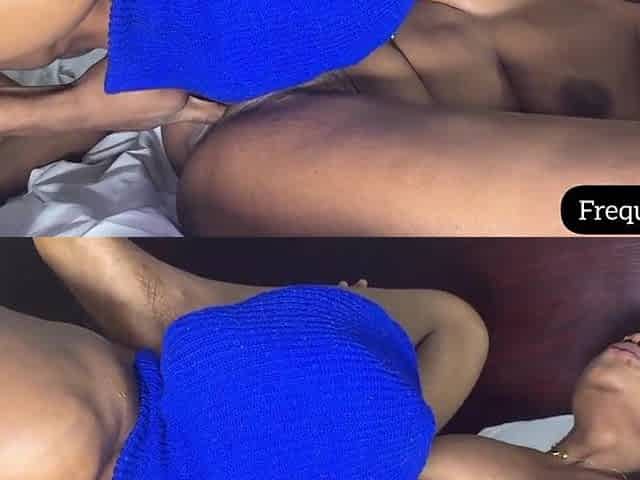 Concupiscent bitch likes this Afro BBC screwing her soaked snatch