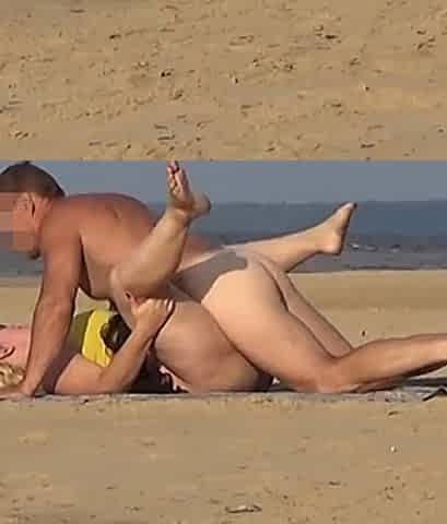 Fucking Funny MILF on Beach