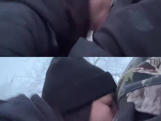 Outdoor Mommy Nearly Caught Getting Dong Hard in Winter Storm