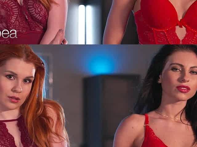 Lesbea Kaira Love and Lilly Bella private teen lesbo sex sexy scissoring and 69 cunt licking