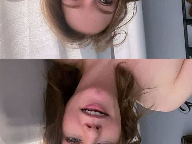 Beautiful teen brunette Jessica Sinn masturbates