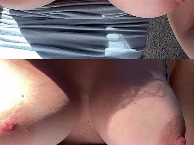 Big Tits MILF Artemisia Love Flashing Her Big Boobs Outdoor and Making Them Bounce Outdoor