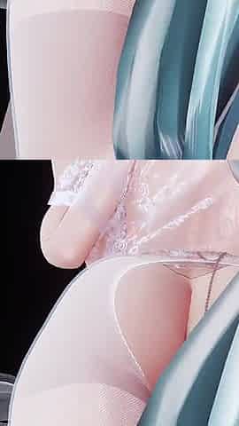 [mmd]shake It; White Stockings; Nipple Chains; Twin Ponytails