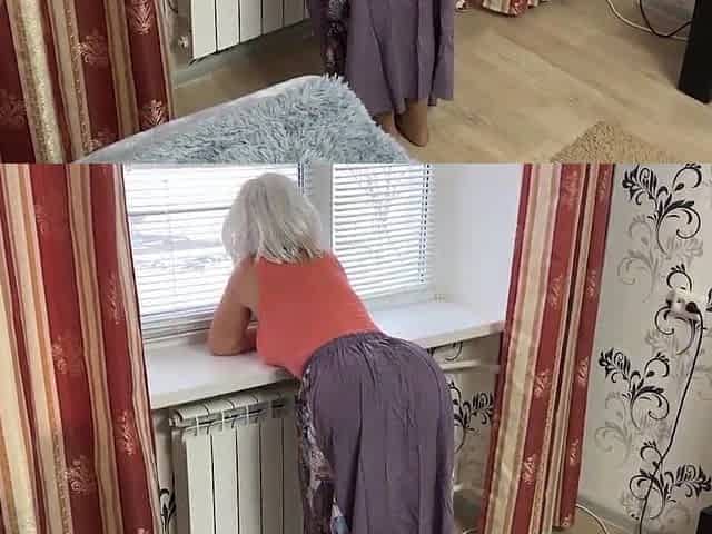 Older step mama in a lengthy petticoat engaged anal-act of love with her son