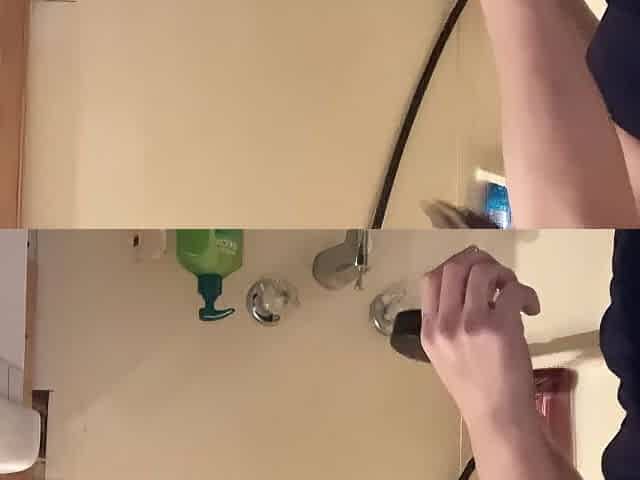 hana wash her hair on the bathtub petite tit so priceless