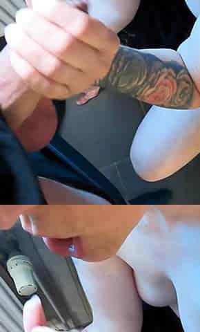 First a Hard Blowjob, Then Fuck My Ass and Let Him Cum Inside