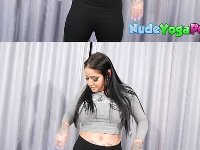 Busty Ophelia Rain Loves Herself In Yoga Pants