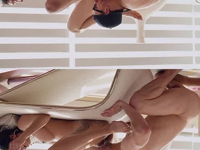 Gorgeous inked lady gets some nice cunnilingus and a creampie inside her pussy