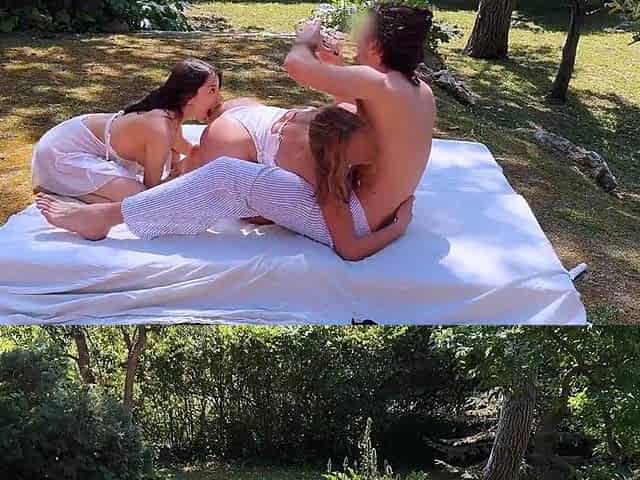 Leolulu Takes Threesome Outdoors With Ruth Lee