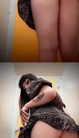 Naughty Pussy Play in Public Toilets