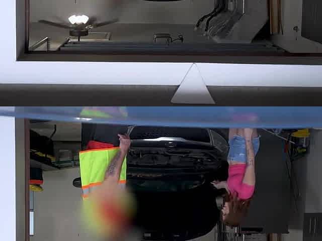 While Katerina's car is being fixed she fucks the main mechanic