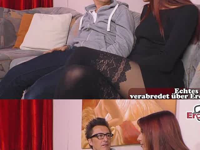 German slender redhead teen enticed her most excellent ally