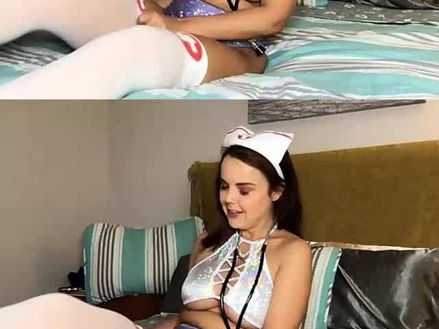 Sexy webcam brunette with big boobs
