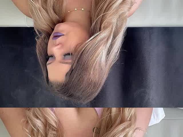 Purple Goddess Smoking & Teasing