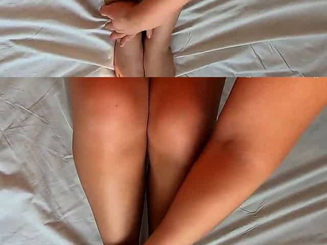 BBW SOLO - FINGERING ORGASM WITH PANTIES TO SIDE