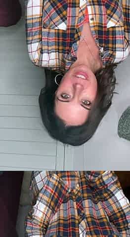 Cute curly brunette solo webcam masturbation