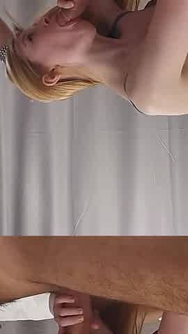 POV Blowjob Backstage (leo Casanova and Aliska Dark)