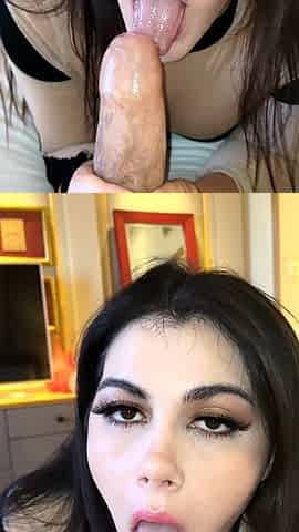 Stepsister makes him cum in five minutes and he cums in her