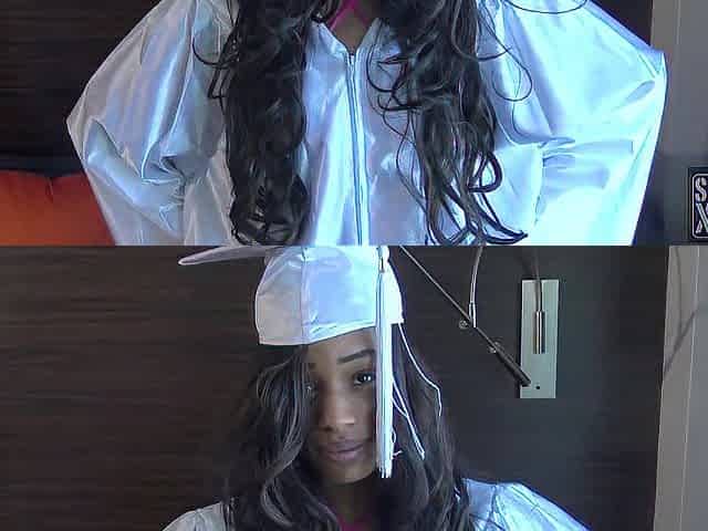 Drilled professor on graduation day