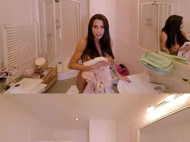 VR Hostel - Episode 2 - Peeping on Her Boobs and Getting Some Juice