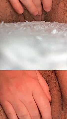 FTM Teases, Fingers Cunt Until Squirting And All Fingers Inside