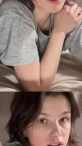 Put the Milk All Over My Body Before a Steamy Dildo Orgasm