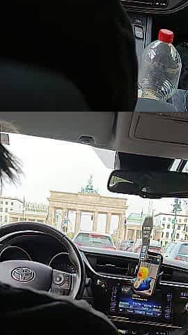 No one had a clue what I was doing in the back seat during our Berlin journey ????????