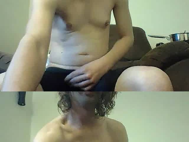 Chaffed Transgirl: Cumshots and Playful Cum-Eating