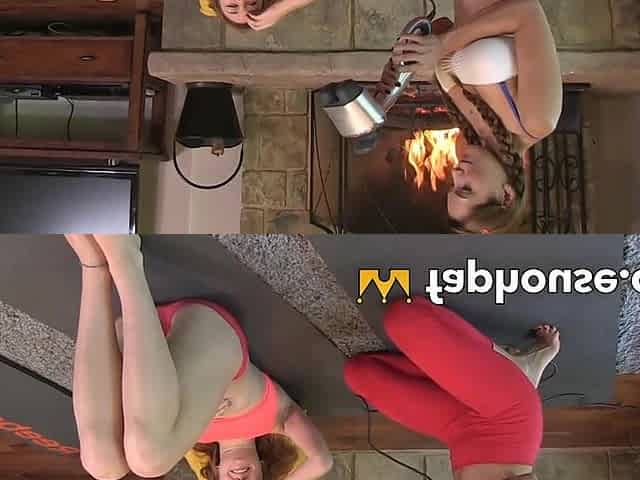 Hottie Lesbian 18yo schoolgirls Skip Yoga to Eat Each Other's Wet