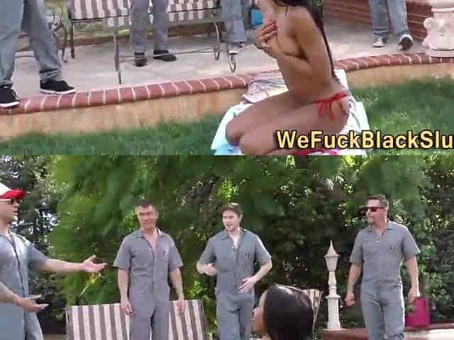 Black teenager bukkake