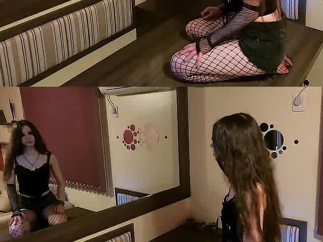 I love masturbating looking at myself in the mirror - DOLLSCULT