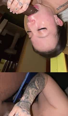 Snowbunny Bianca shares passionate interracial sensual blowjob