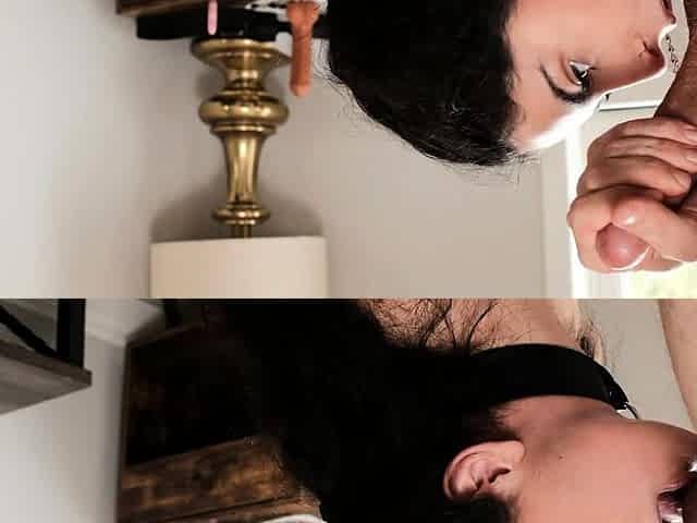 Cute brunette young hookup amateur teen blowjob