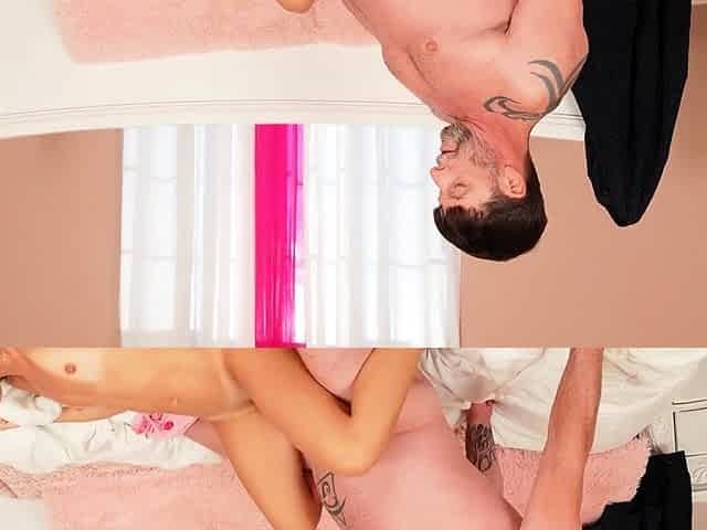 Oops Family: Brunette Teen's Steamy Family Slip-Up