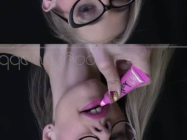 Cum Quickly! While I Apply Pink Lipstick