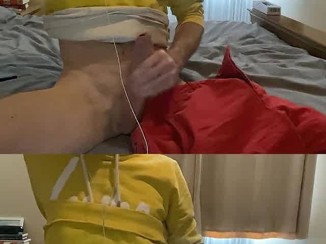 Oily ramrod masturbated, Large dick jerked by excited, hung, uncut married str8 chap