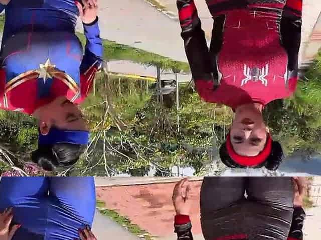 Ardent Spider-Woman vs. Anal Sex Lover with Her Ally's Boyfriend