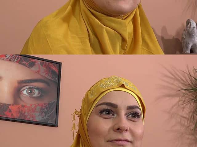Horny friends want threesome with babe in hijab
