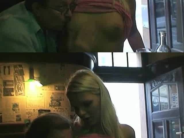 Creepy older man screws teen in several public places