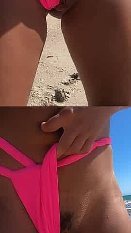 Peeing on the Beach