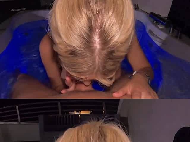 Screwing in a public jacuzzi