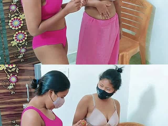 Desi Hot Lesbian Bhabhi and Maid Secret Affair