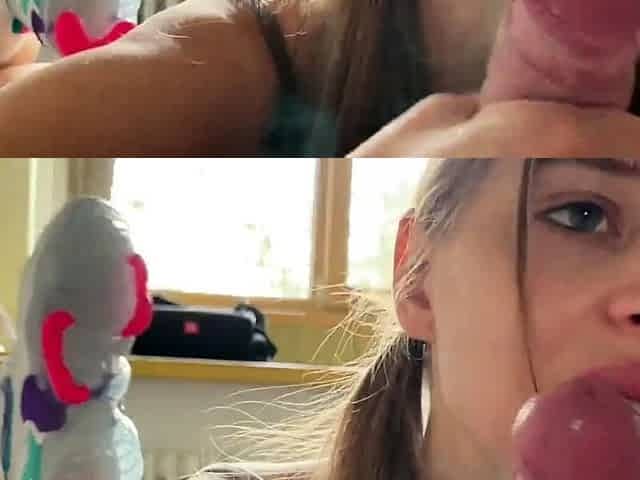 Blowjob in Sneakers with a Side of Foot Fetish Fun