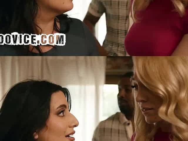 Large Melons mother I'd like to fuck Bangs With Her Ebony Spouse And The Delivery Woman Who is His Mastix
