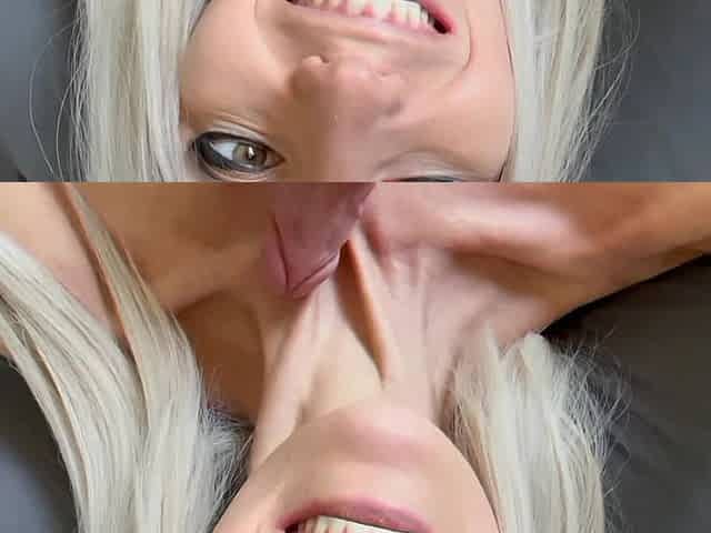 Fit Skinny Blonde Ribs and Abs Worship Bones and Muscles with Dildo POV Your Cock