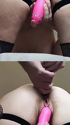 The Roommate Is Preparing a Surprise for Her Boyfriend, Asking for Help to Stretch Her Ass!