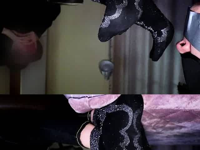 Close up foot fetish on cam