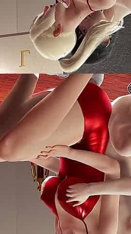 3D Hentai Animation of Sexy Silvia in Red Dress - Big Tits Massage, Close-up of Wet Pussy Fingering, and Desk Cunnilingus Squirt