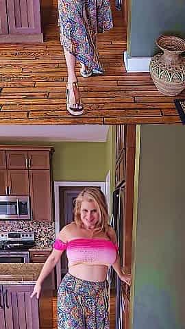 Voyeur Peek into Mamma at Home Alone Solo Wife vid episodes from her OnlyFan Page Compilation