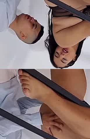 Teen Couple Have Rough Sex on the Stairs While Their Parents Are Out - Savannah Watson